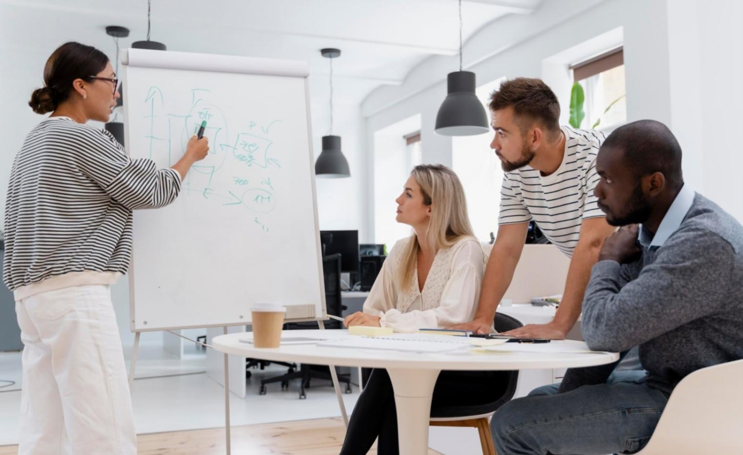 Professional collaboration meeting discussing investment strategies